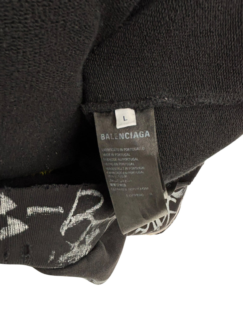 Balenciaga Skater Zip-Up Hoodie Black