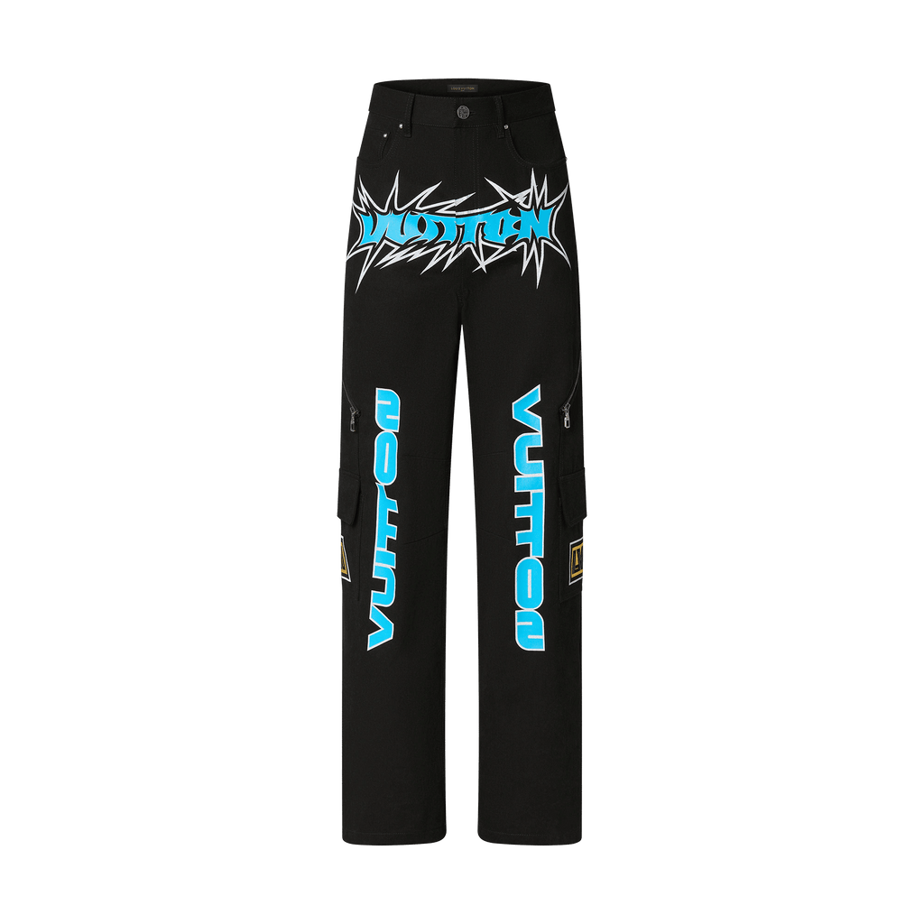 Louis Vuitton Racing Denim Multi Pocket Jeans Black