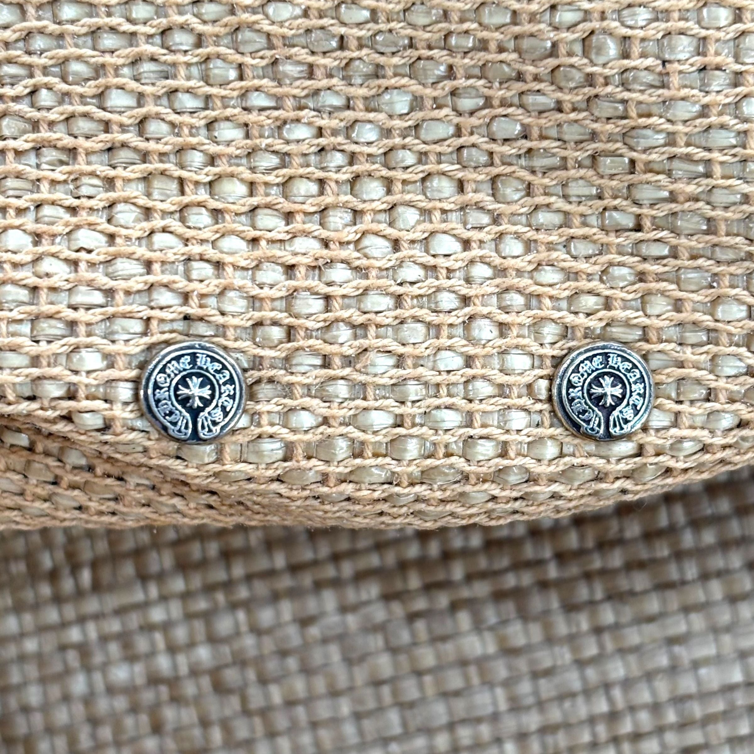 Chrome Hearts Large Straw Beach Bag