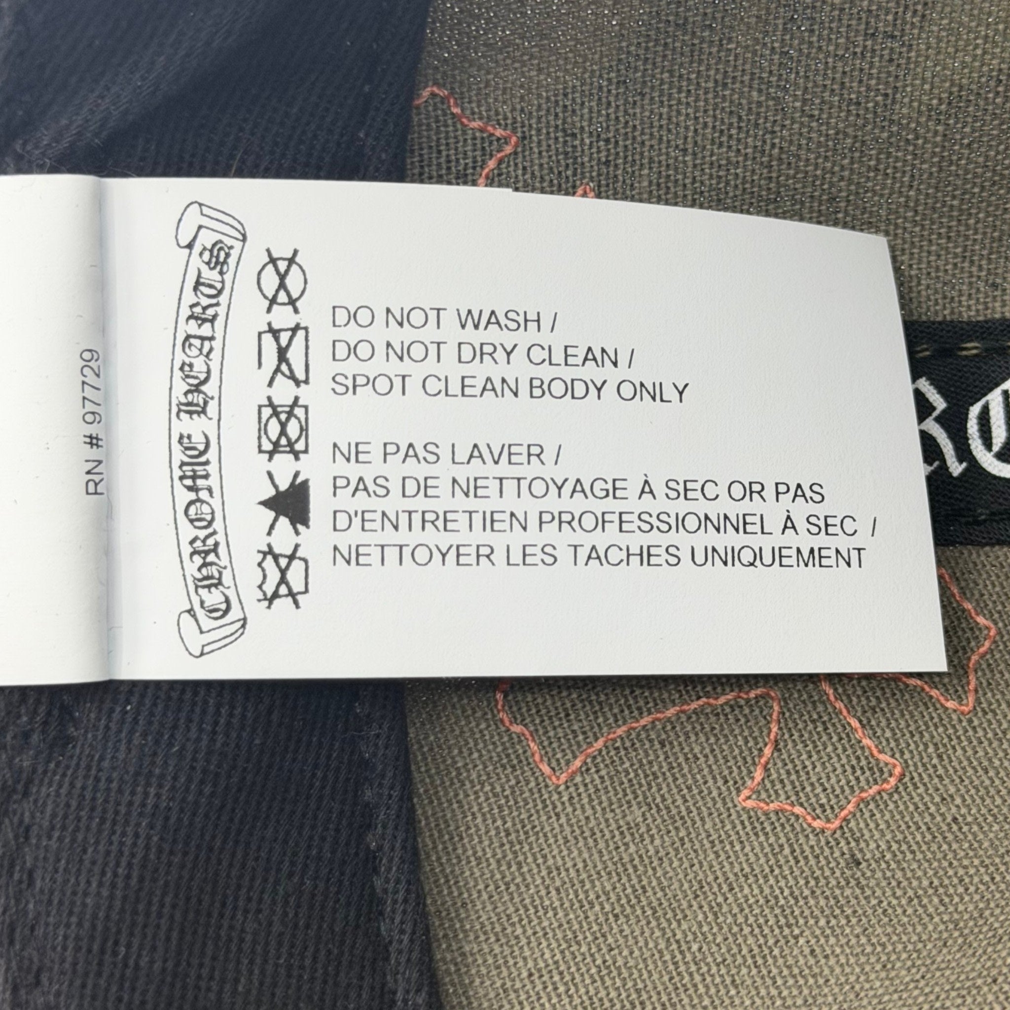 Chrome Hearts Cross Patch Hat Camo Orange