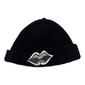 Chrome Hearts Matty Boy Silver Chomped Patch Cashmere Beanie