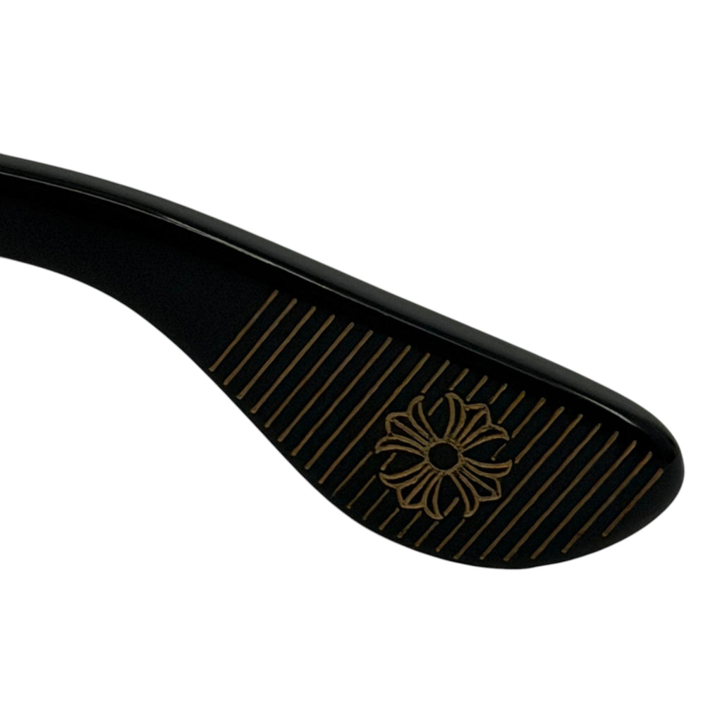 Chrome Hearts Box Officer Sunglasses Black Gold
