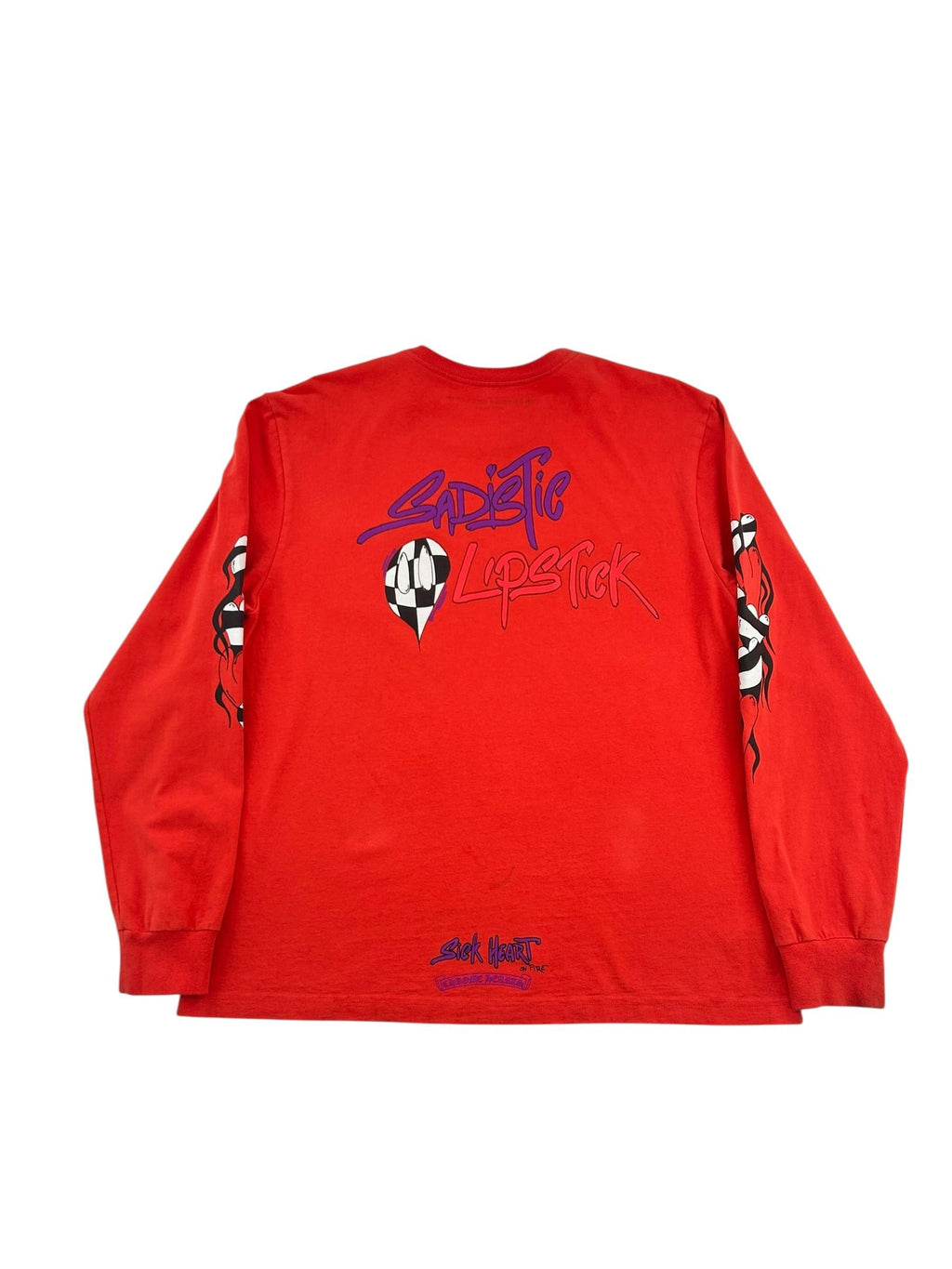 Chrome Hearts Matty Boy Sadistic Lipstick L/S T-shirt Red