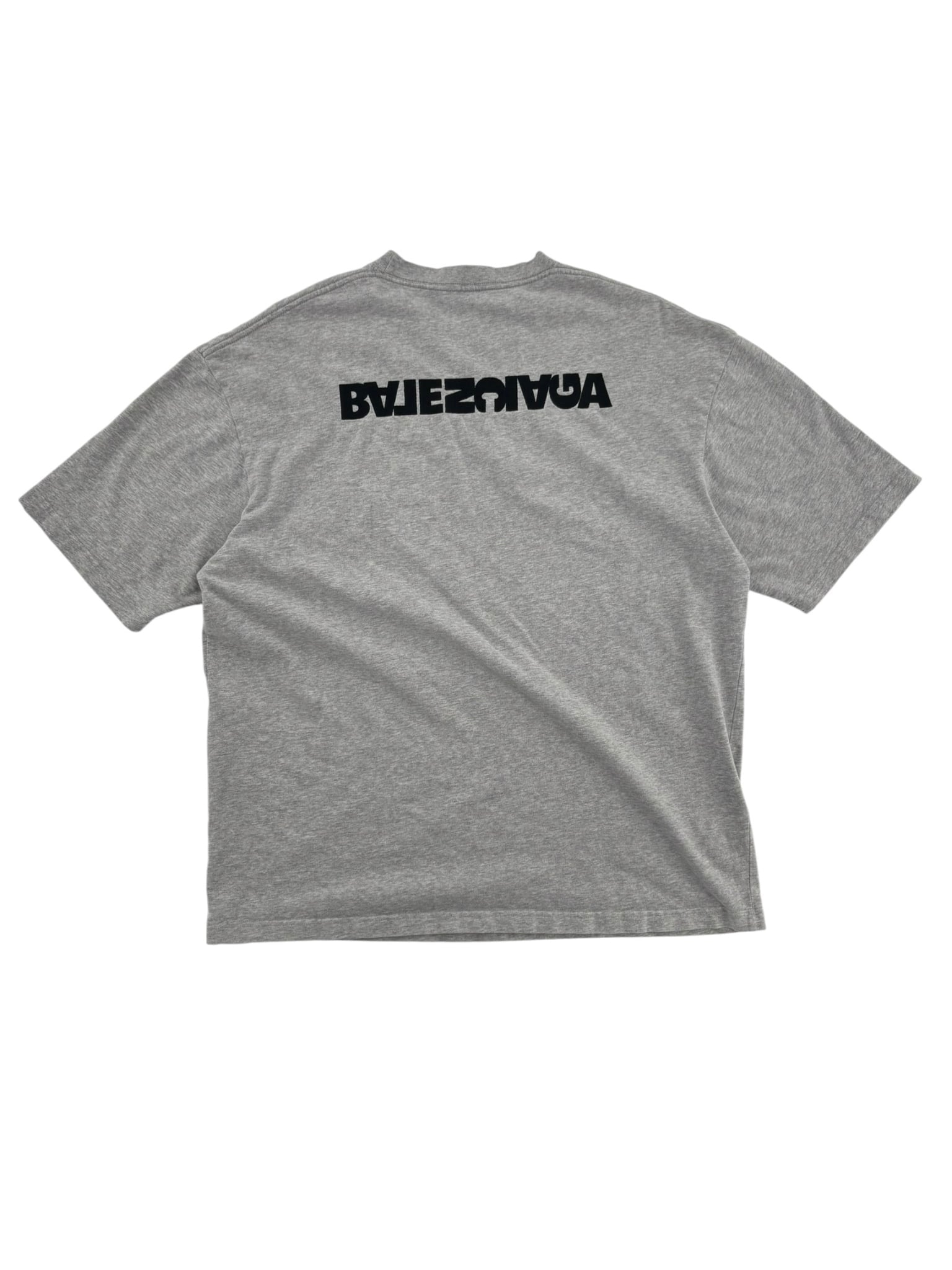 Balenciaga Turn Slit Tee Grey