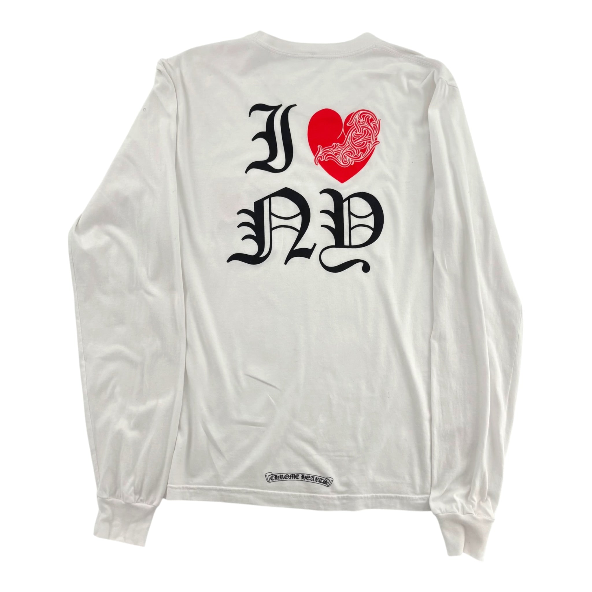 Chrome Hearts I Heart NY Longsleeve Tee White