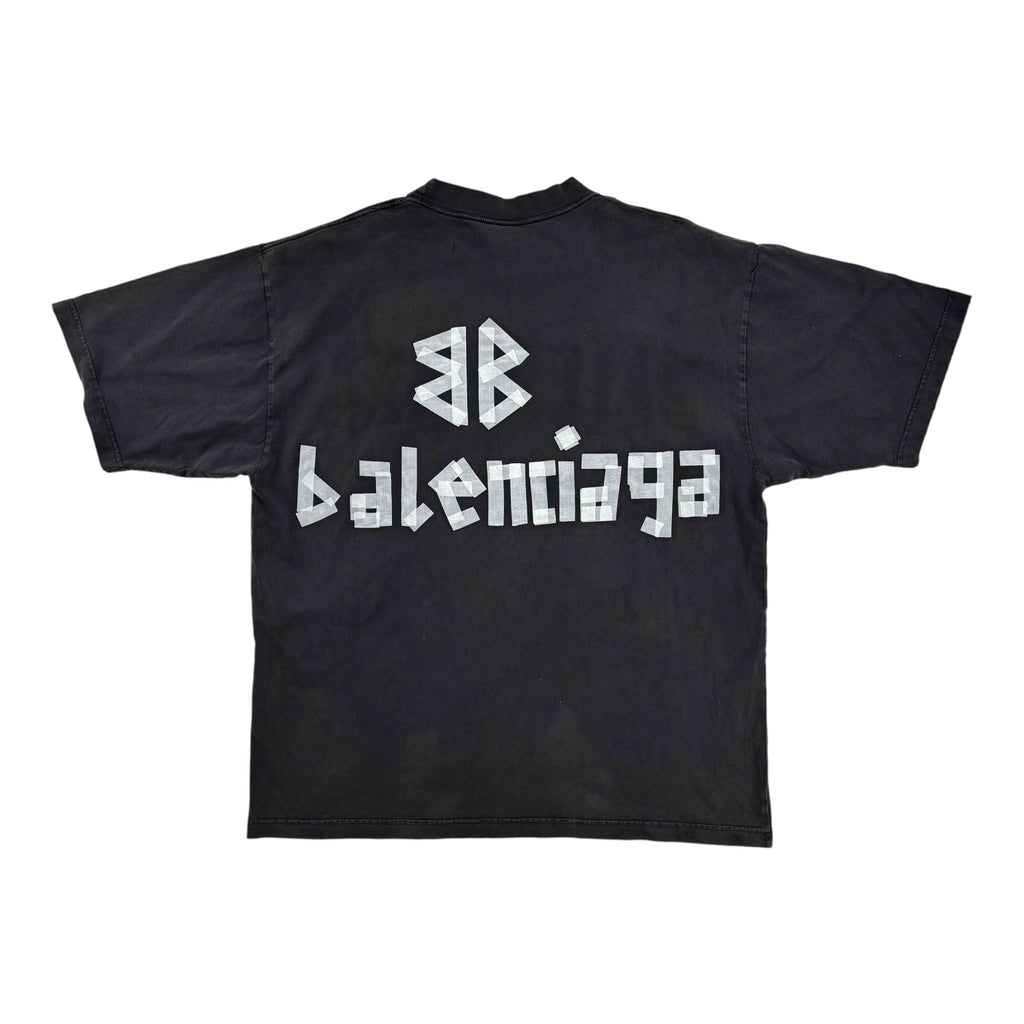 Balenciaga Tape Tee Black