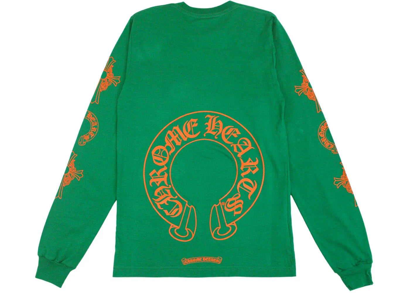 Chrome Hearts Horseshoe L/S T-shirt Green/Orange
