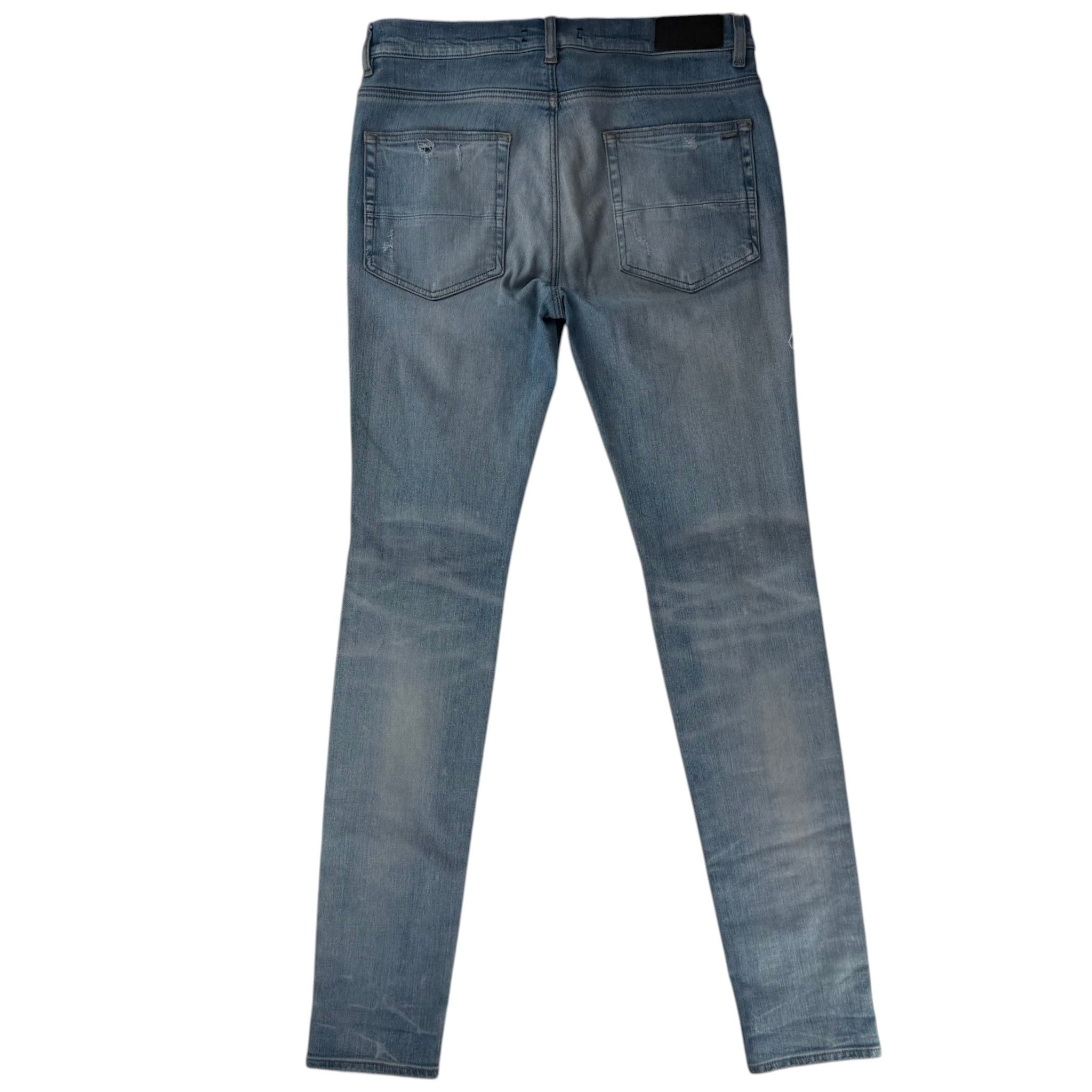 Amiri Distressed Jeans Dark Blue