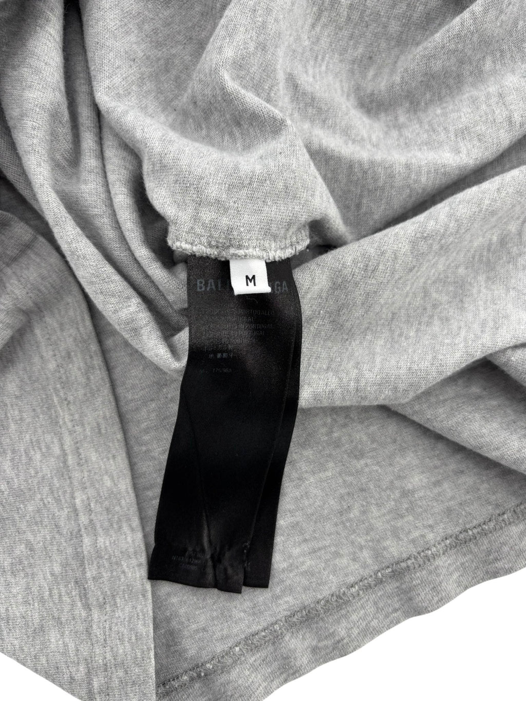 Balenciaga Turn Slit Tee Grey