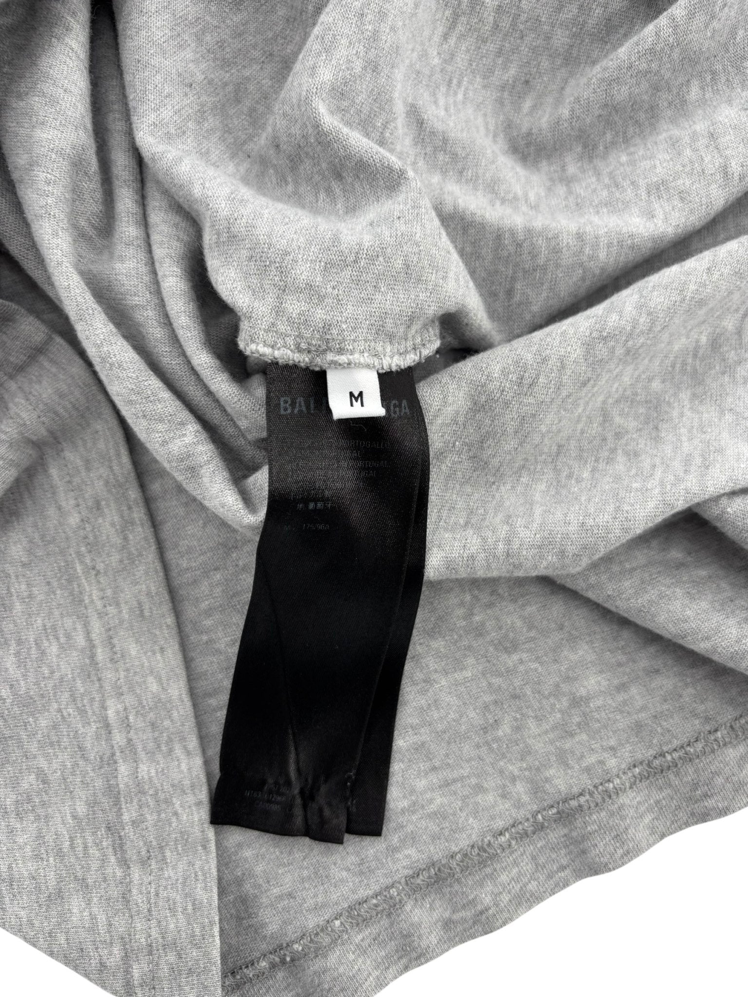 Balenciaga Turn Slit Tee Grey