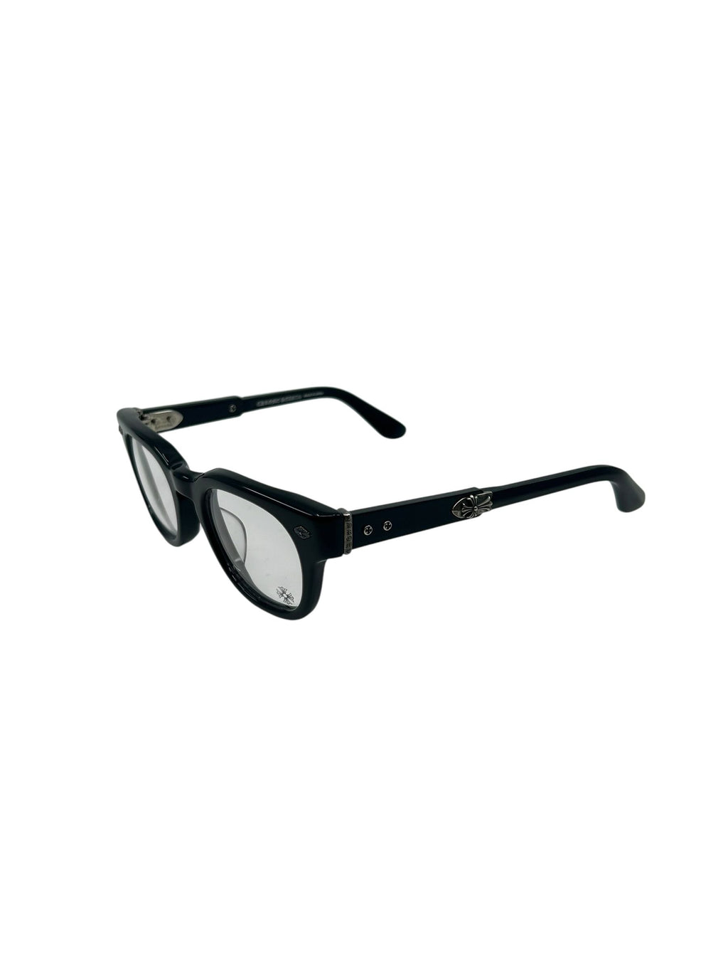 Chrome Hearts Jenna Tail Yea Black Silver Eyewear