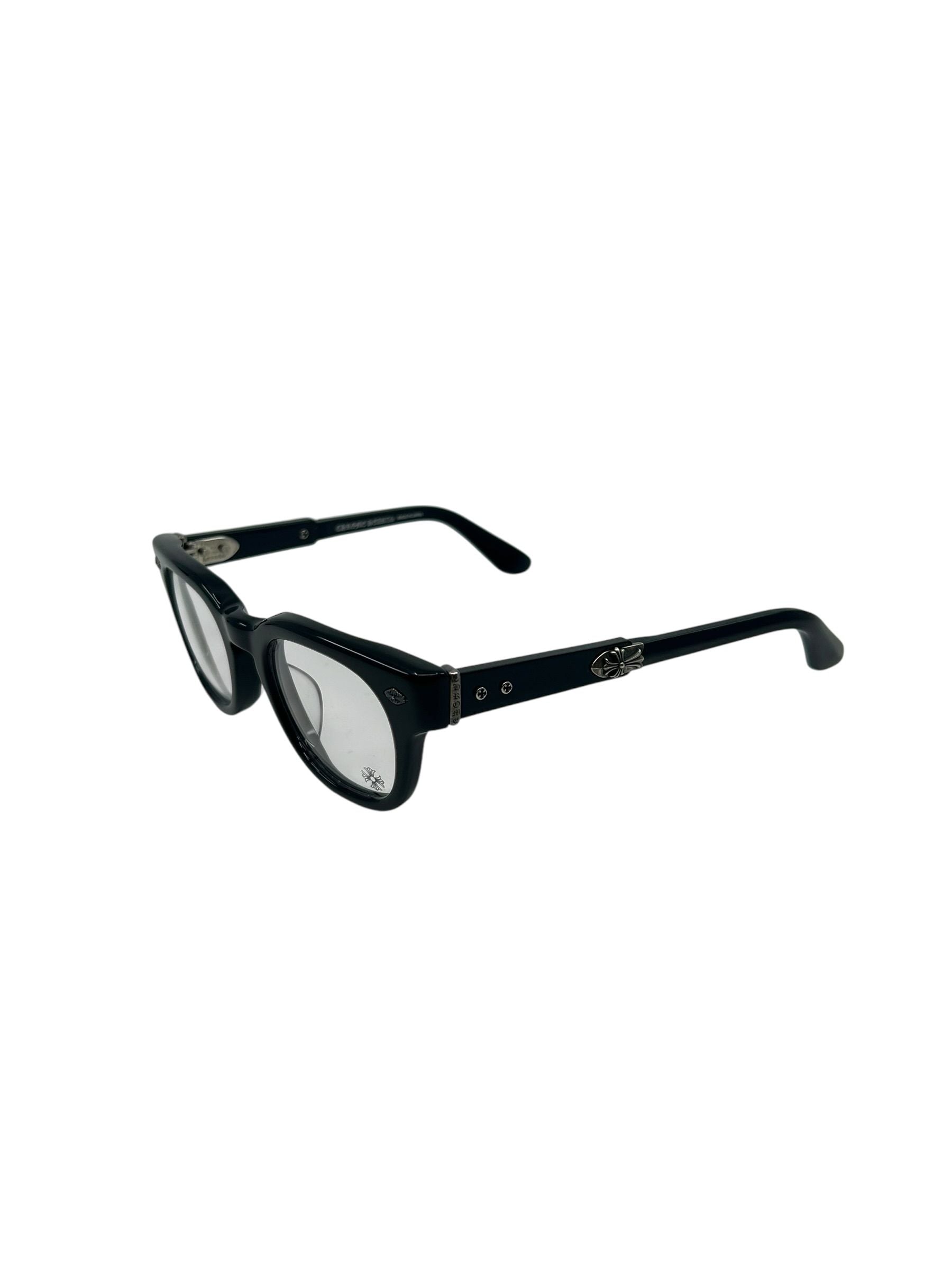 Chrome Hearts Jenna Tail Yea Black Silver Eyewear