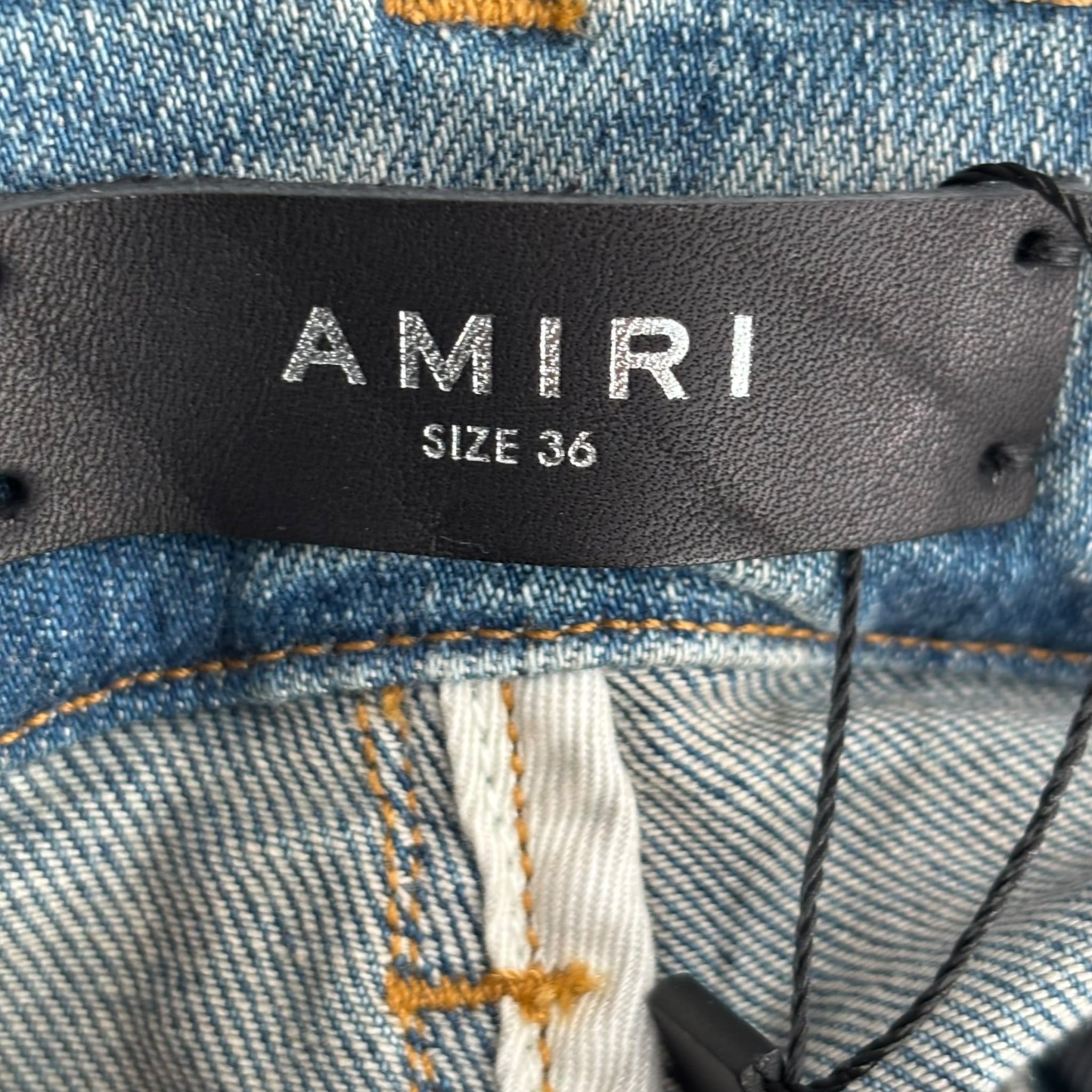 Amiri Camouflage Bone Distressed Jeans