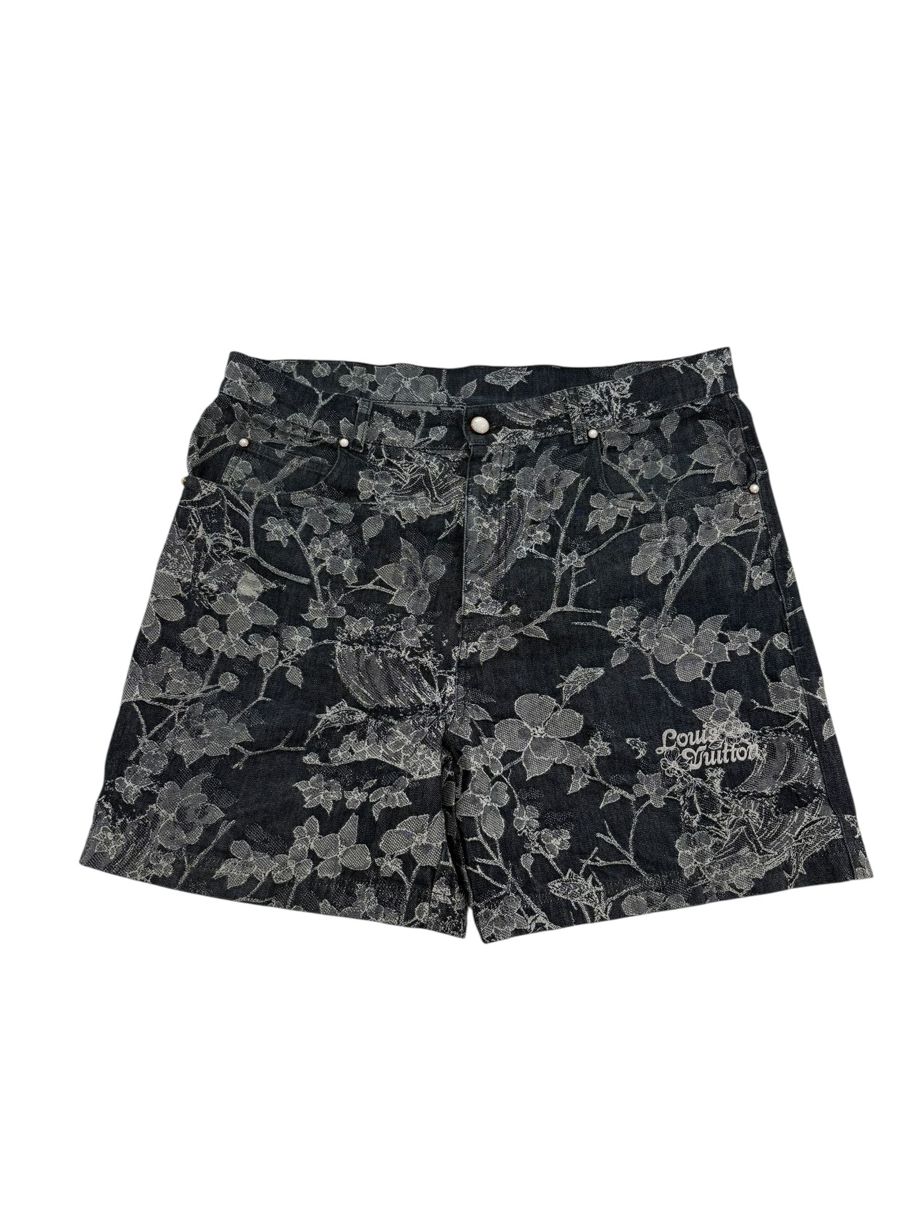 Louis Vuitton Floral Shorts Blue