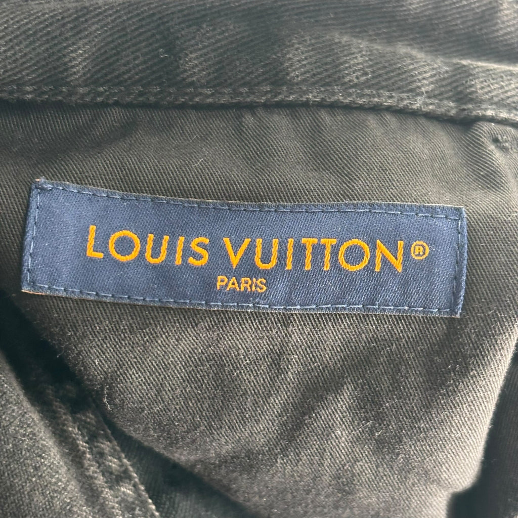 Louis Vuitton Black Monogram Workwear Pants Black