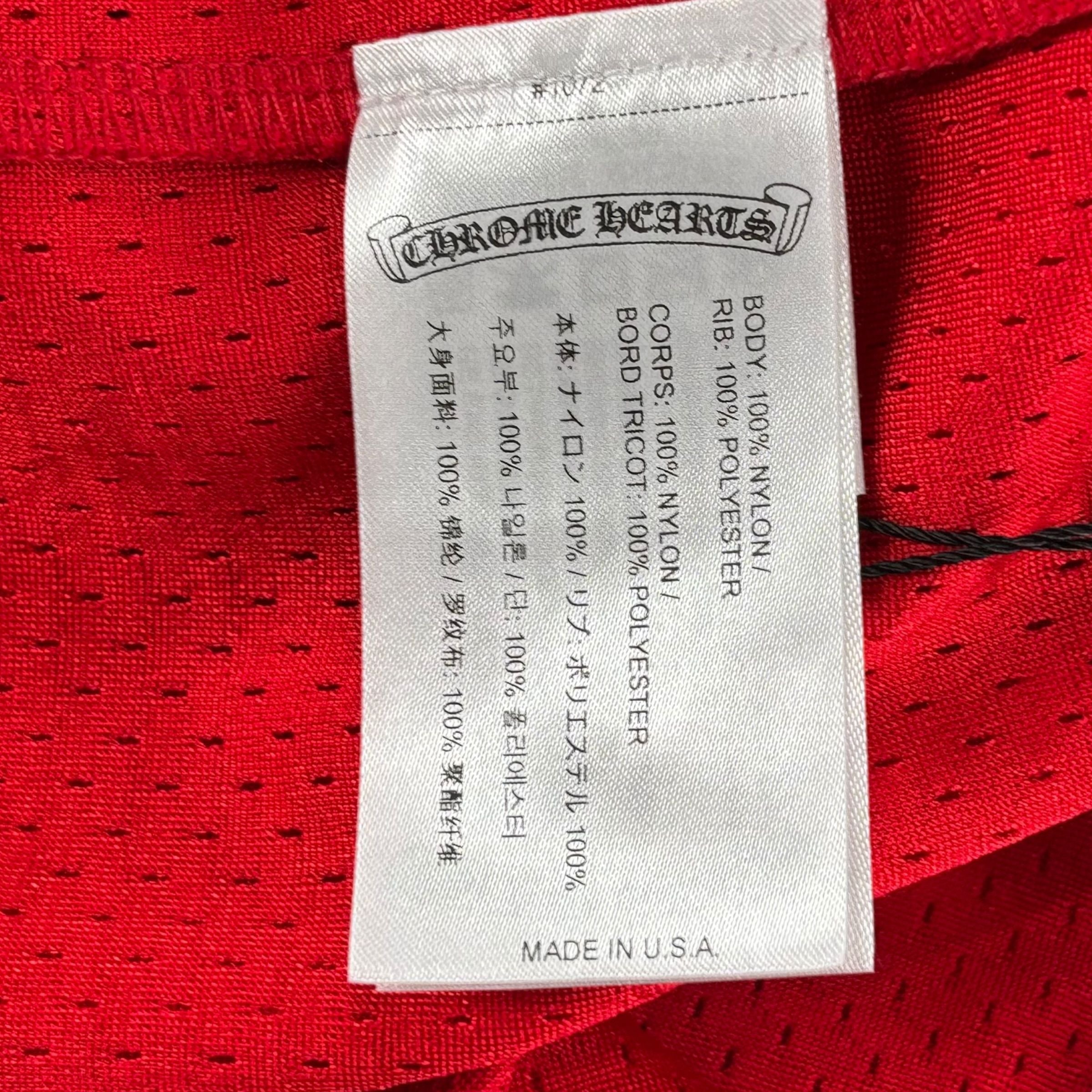 Chrome Hearts Matty Boy Mesh Long Sleeve Jersey Red