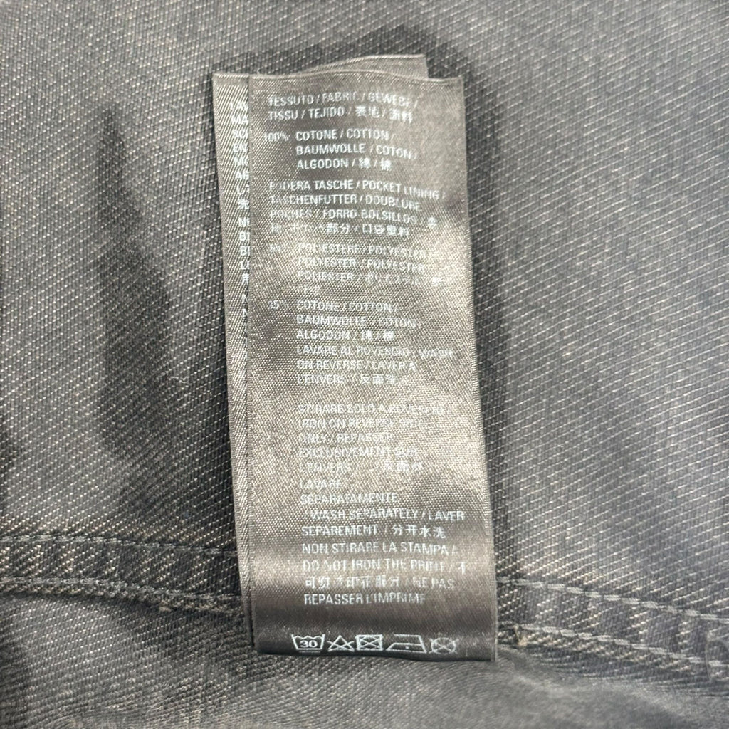 Balenciaga Spray Paint Logo Denim Jacket Black