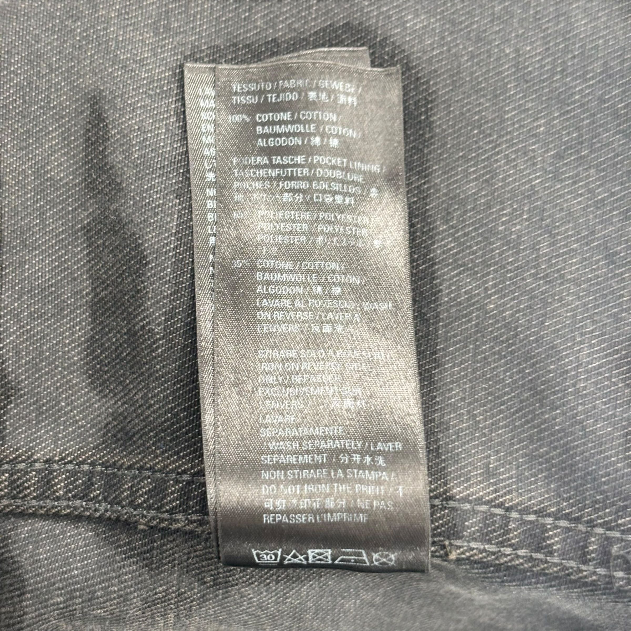 Balenciaga Spray Paint Logo Denim Jacket Black