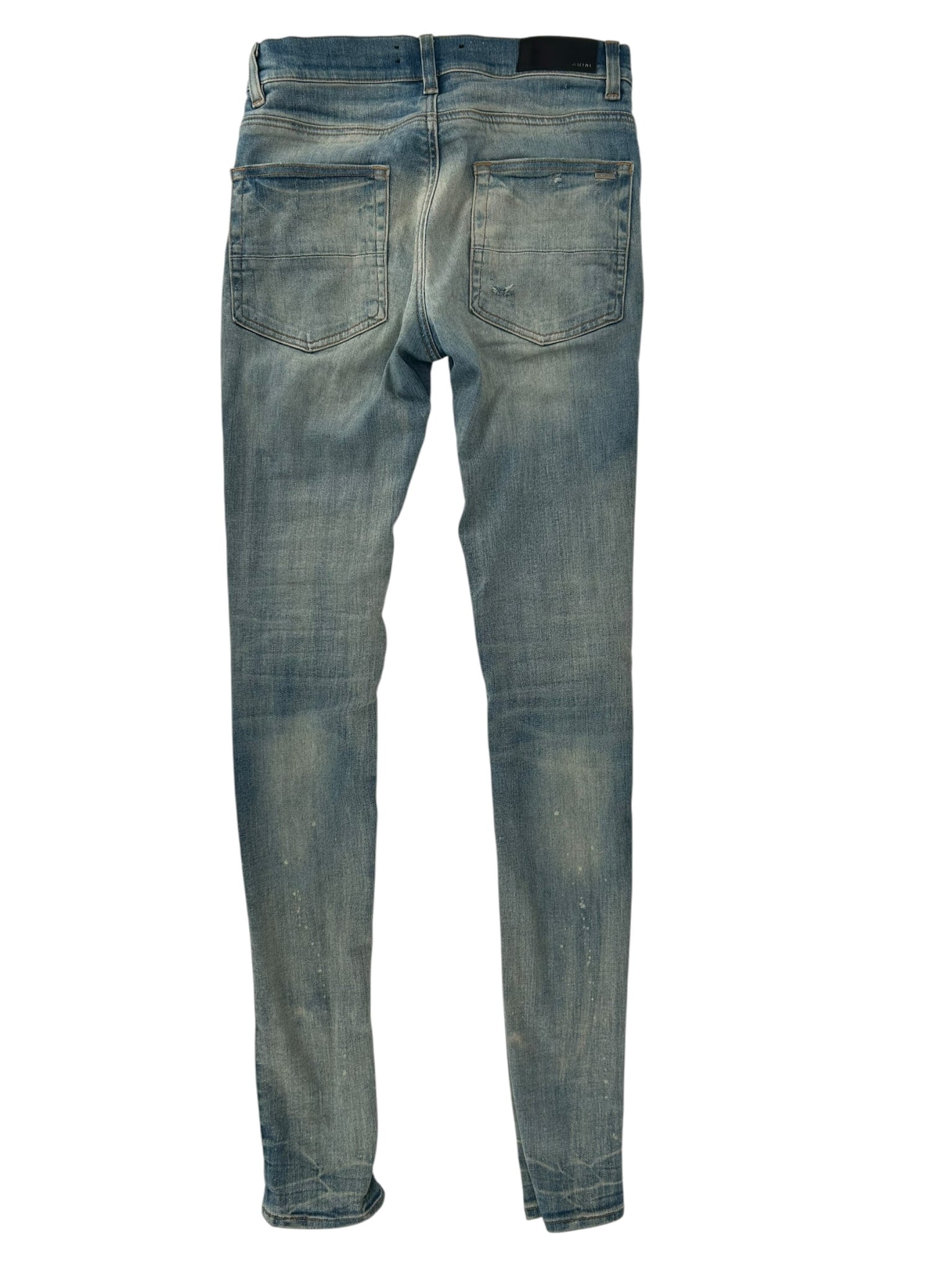 Amiri MX1 Camo Ribbed Denim Blue