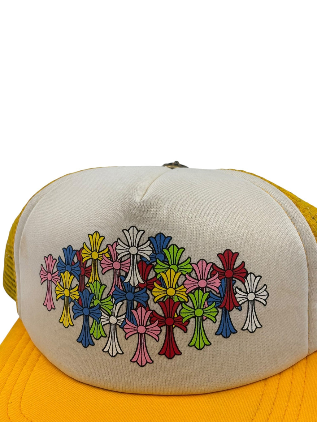 Chrome Hearts Multi Cross Trucker Yellow